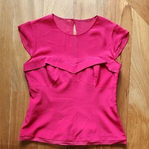 Karen Millen Fuchsia Blouse - Women's Size 8